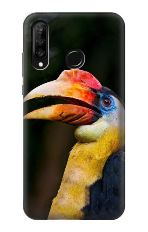 S3876 Colorful Hornbill Case Cover Custodia per Huawei P30 lite