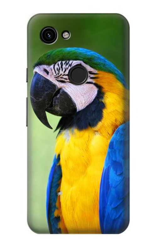 S3888 Macaw Face Bird Case Cover Custodia per Google Pixel 3a