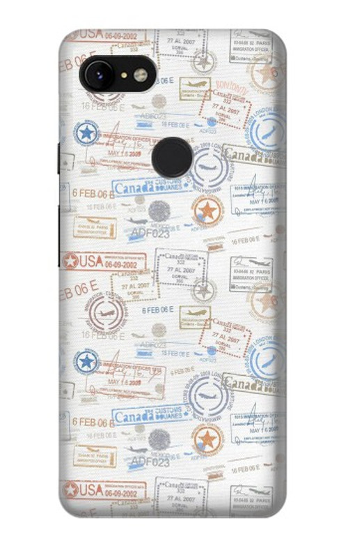 S3903 Travel Stamps Case Cover Custodia per Google Pixel 3 XL