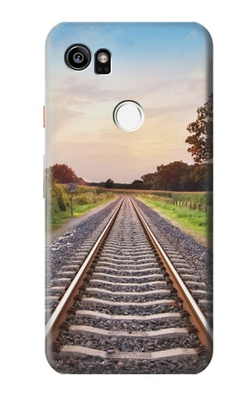 S3866 Railway Straight Train Track Case Cover Custodia per Google Pixel 2 XL