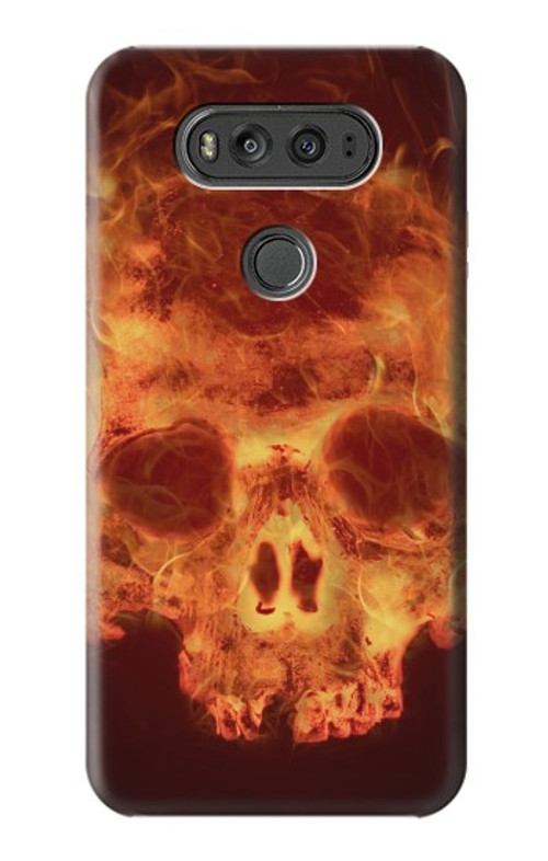 S3881 Fire Skull Case Cover Custodia per LG V20