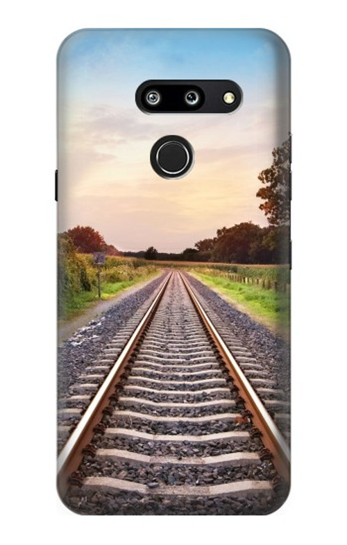 S3866 Railway Straight Train Track Case Cover Custodia per LG G8 ThinQ