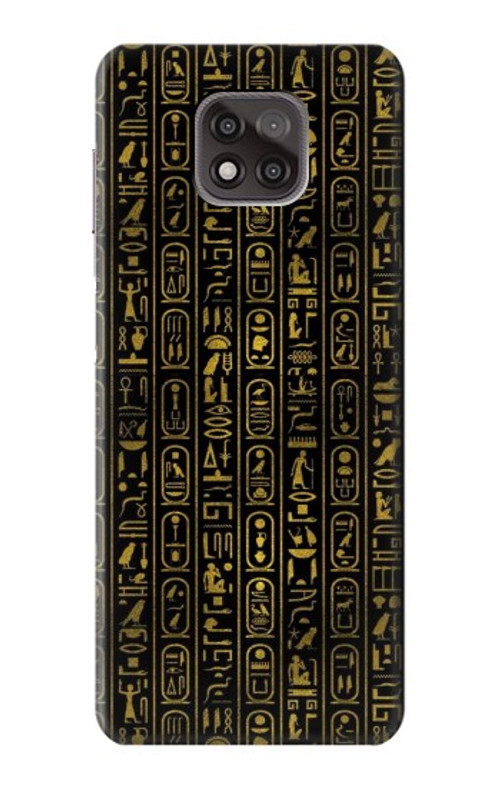 S3869 Ancient Egyptian Hieroglyphic Case Cover Custodia per Motorola Moto G Power (2021)