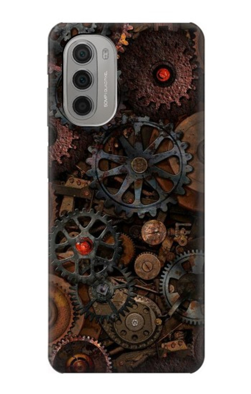 S3884 Steampunk Mechanical Gears Case Cover Custodia per Motorola Moto G51 5G