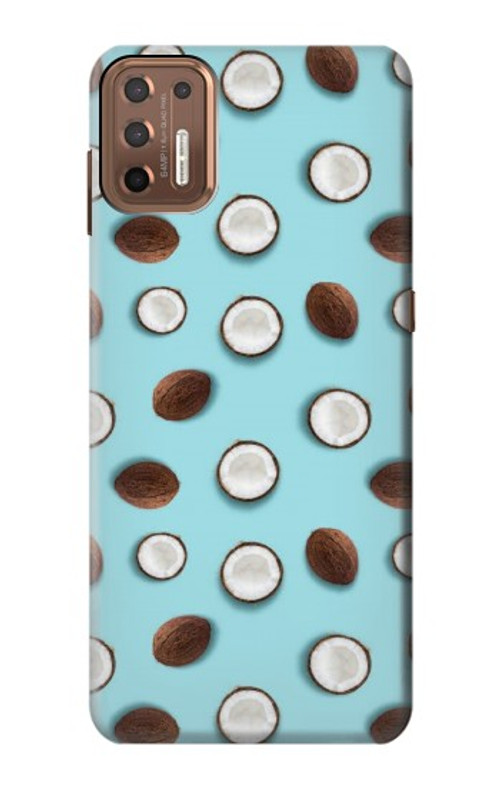 S3860 Coconut Dot Pattern Case Cover Custodia per Motorola Moto G9 Plus