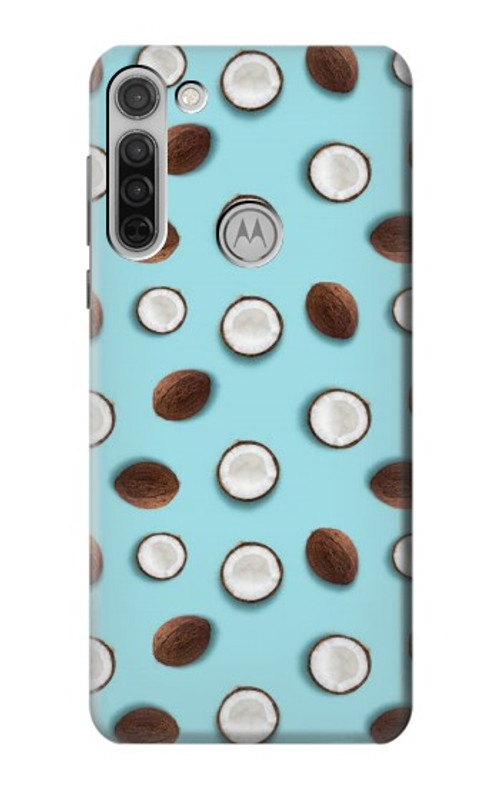 S3860 Coconut Dot Pattern Case Cover Custodia per Motorola Moto G8