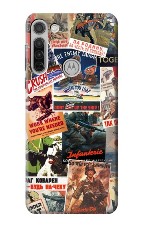 S3905 Vintage Army Poster Case Cover Custodia per Motorola Moto G8