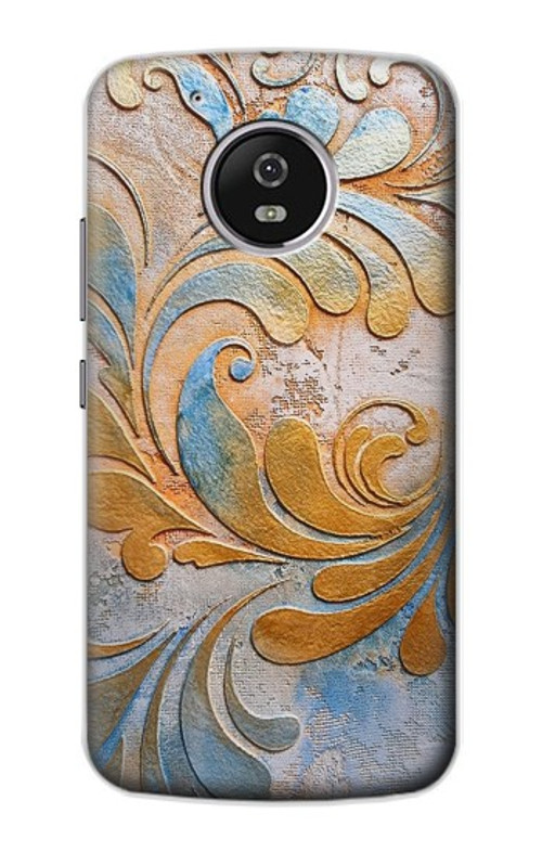S3875 Canvas Vintage Rugs Case Cover Custodia per Motorola Moto G5