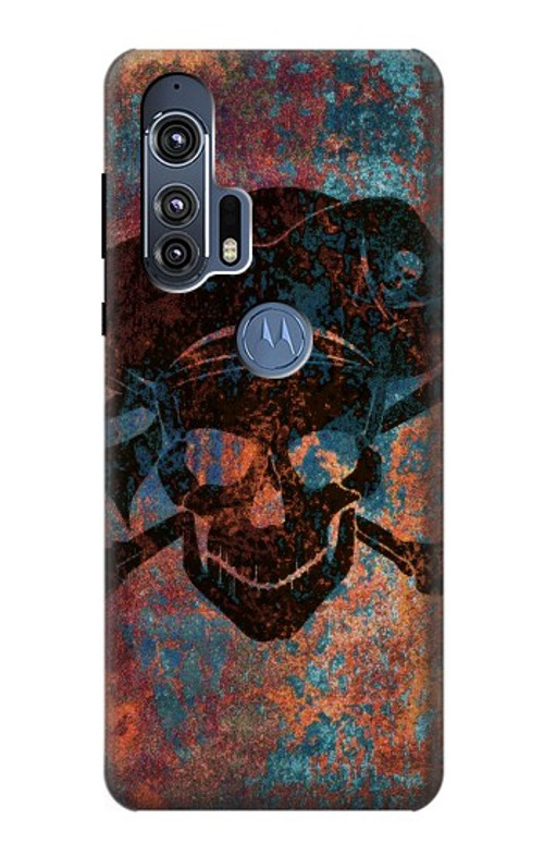 S3895 Pirate Skull Metal Case Cover Custodia per Motorola Edge+