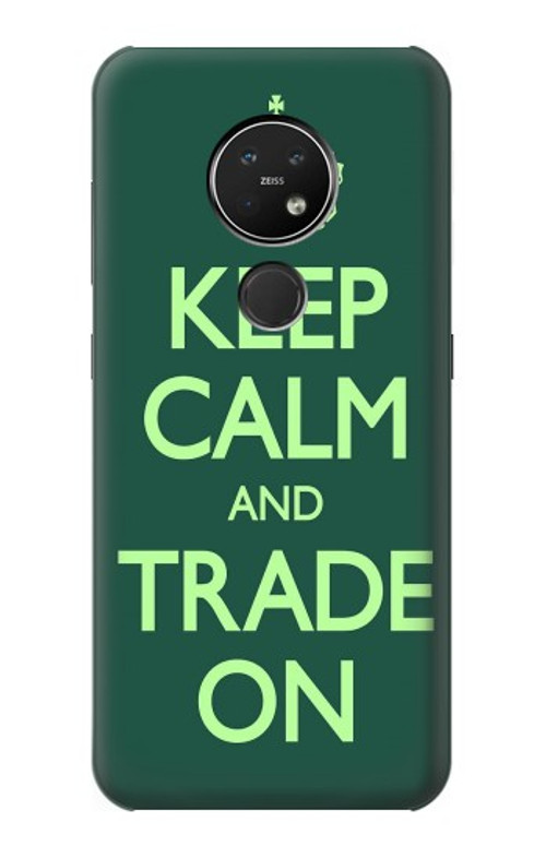 S3862 Keep Calm and Trade On Case Cover Custodia per Nokia 7.2