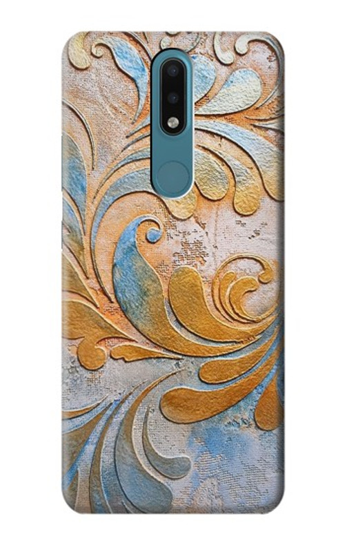 S3875 Canvas Vintage Rugs Case Cover Custodia per Nokia 2.4