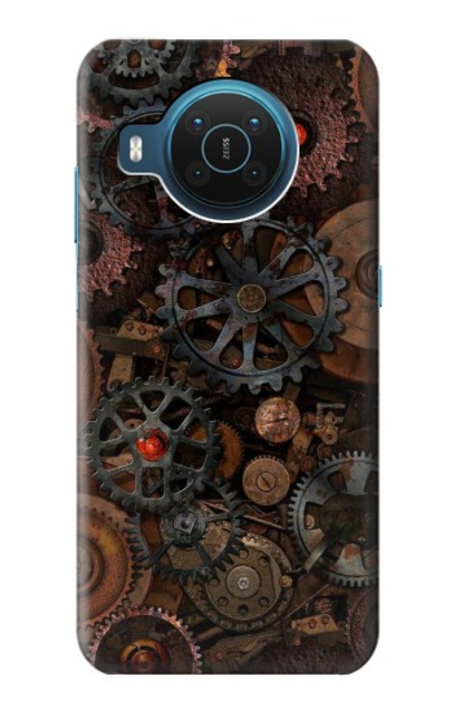 S3884 Steampunk Mechanical Gears Case Cover Custodia per Nokia X20