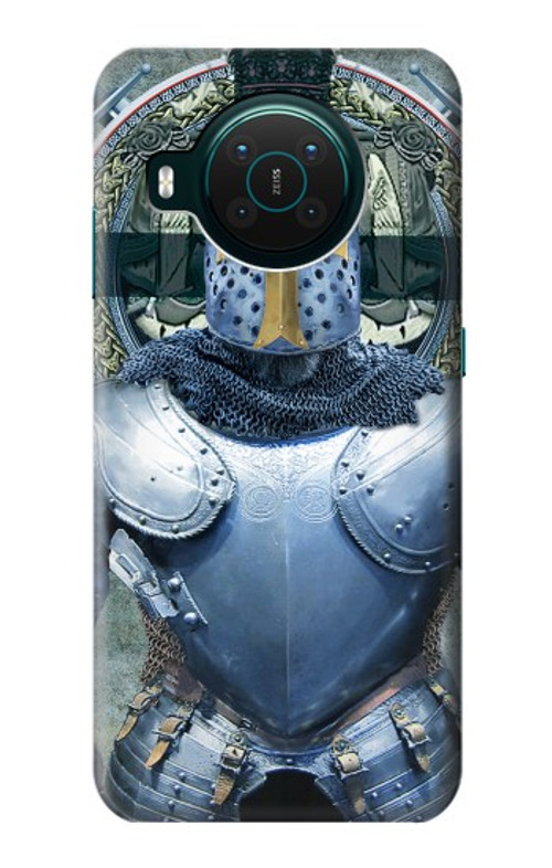 S3864 Medieval Templar Heavy Armor Knight Case Cover Custodia per Nokia X10