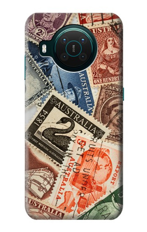 S3900 Stamps Case Cover Custodia per Nokia X10