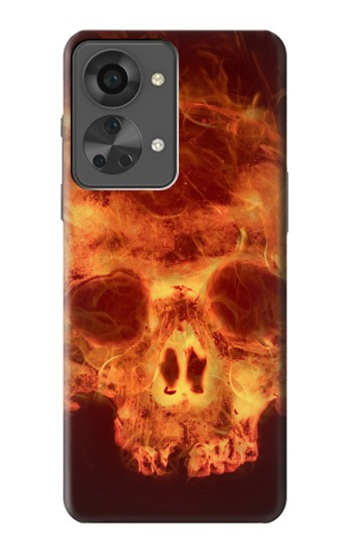 S3881 Fire Skull Case Cover Custodia per OnePlus Nord 2T