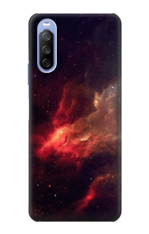 S3897 Red Nebula Space Case Cover Custodia per Sony Xperia 10 III Lite