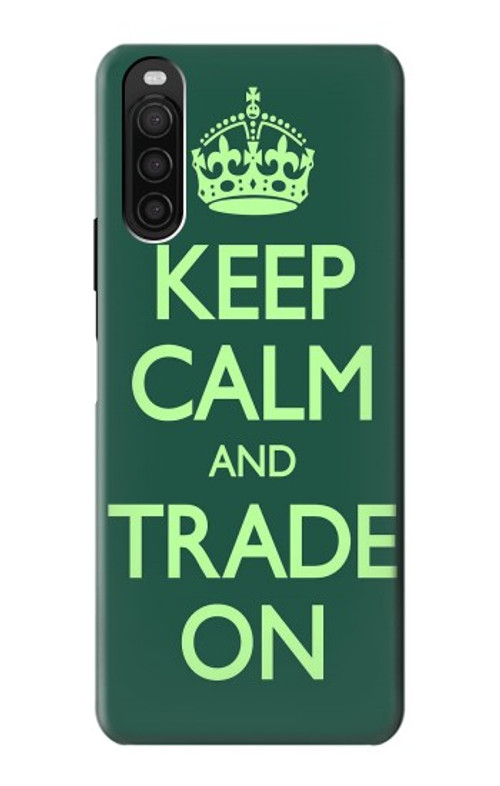S3862 Keep Calm and Trade On Case Cover Custodia per Sony Xperia 10 III