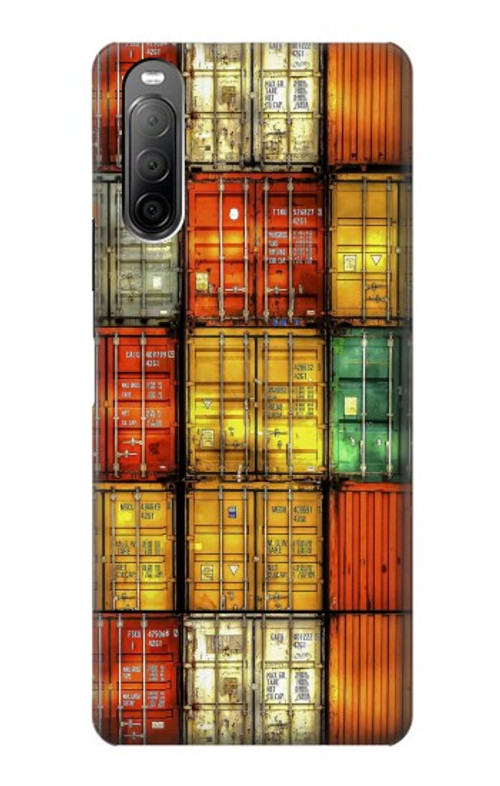 S3861 Colorful Container Block Case Cover Custodia per Sony Xperia 10 II