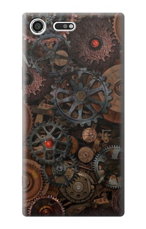 S3884 Steampunk Mechanical Gears Case Cover Custodia per Sony Xperia XZ Premium