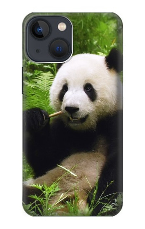 S1073 Panda Enjoy Eating Case Cover Custodia per iPhone 14
