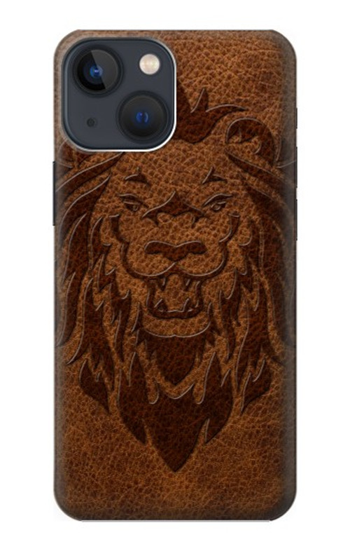 S2529 Leo Zodiac Tattoo Brown Graphic Print Case Cover Custodia per iPhone 14