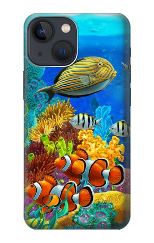 S2568 Sea Seabed Fish Corals Underwater Ocean Case Cover Custodia per iPhone 14