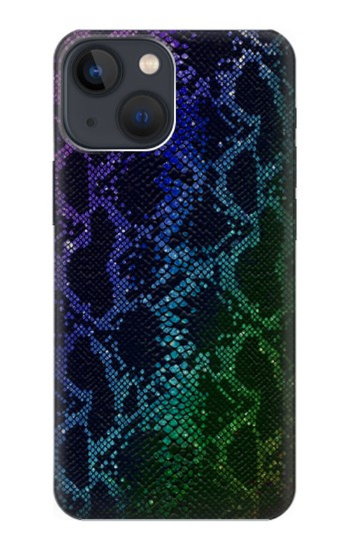 S3366 Rainbow Python Skin Graphic Print Case Cover Custodia per iPhone 14