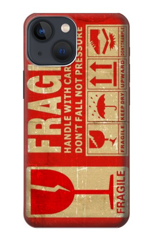 S3552 Vintage Fragile Label Art Case Cover Custodia per iPhone 14