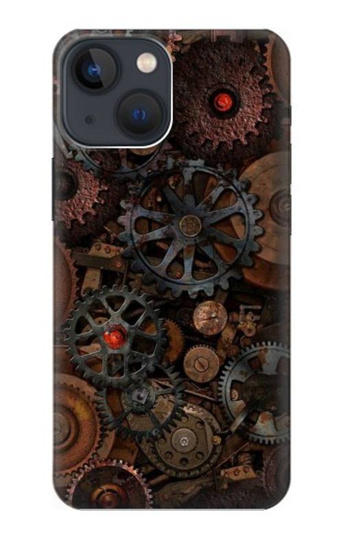 S3884 Steampunk Mechanical Gears Case Cover Custodia per iPhone 14