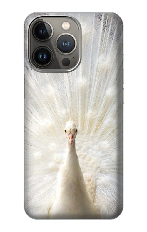 S1980 White Peacock Case Cover Custodia per iPhone 14 Pro