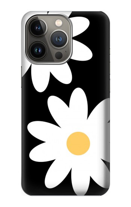 S2315 Daisy White Flowers Case Cover Custodia per iPhone 14 Pro