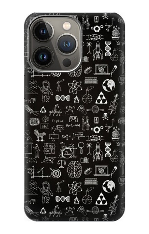 S3426 Blackboard Science Case Cover Custodia per iPhone 14 Pro