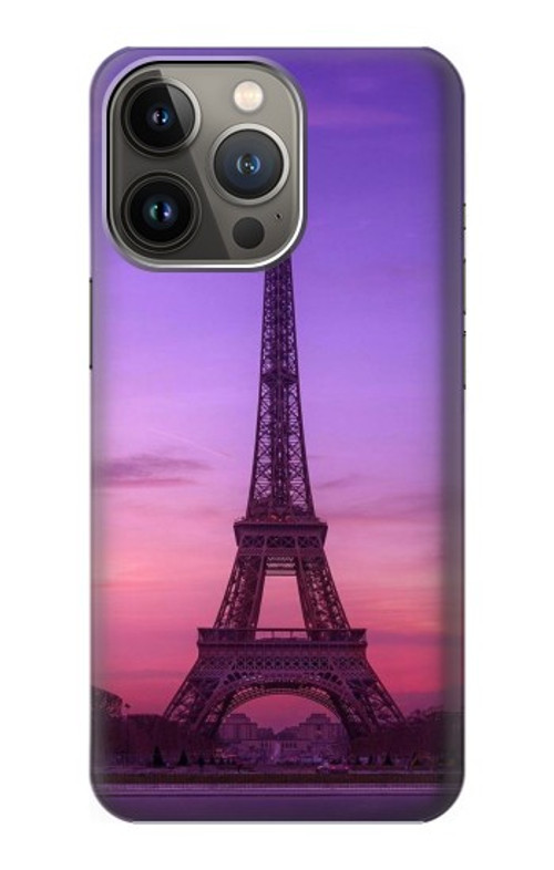S3447 Eiffel Paris Sunset Case Cover Custodia per iPhone 14 Pro