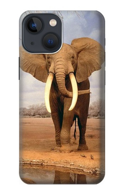 S0310 African Elephant Case Cover Custodia per iPhone 14 Plus