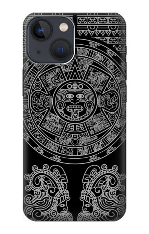 S1838 Mayan Pattern Case Cover Custodia per iPhone 14 Plus