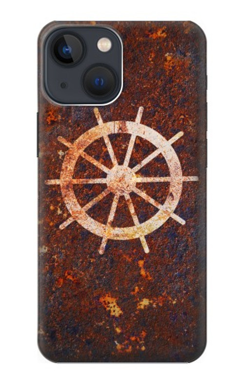 S2766 Ship Wheel Rusty Texture Case Cover Custodia per iPhone 14 Plus S2766 Ship Wheel Rusty Texture Case Cover Custodia per iPhone 14 Plus