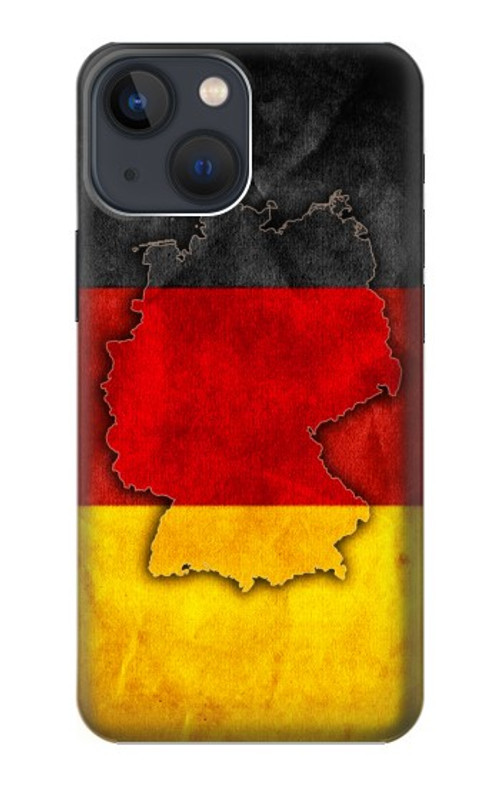 S2935 Germany Flag Map Case Cover Custodia per iPhone 14 Plus