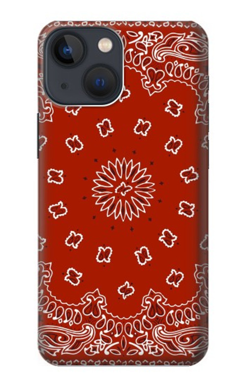 S3355 Bandana Red Pattern Case Cover Custodia per iPhone 14 Plus