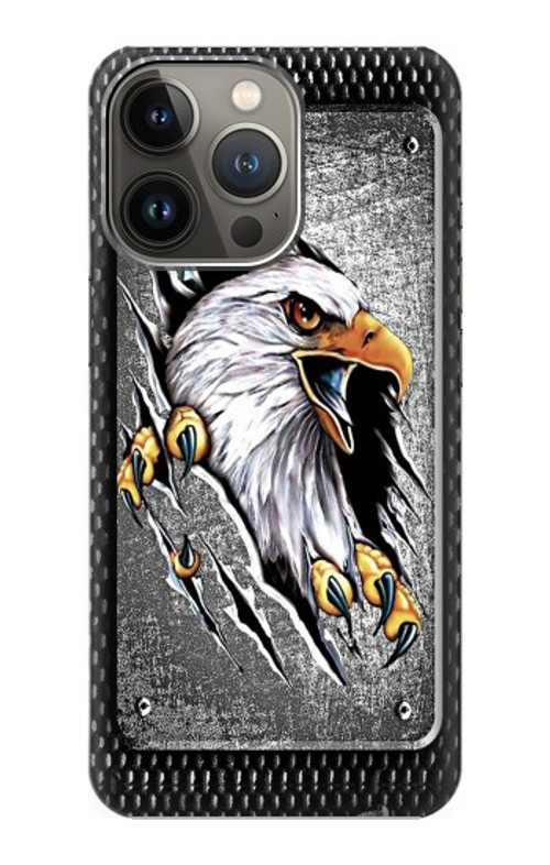 S0855 Eagle Metal Case Cover Custodia per iPhone 14 Pro Max