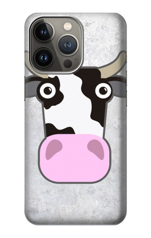 S3257 Cow Cartoon Case Cover Custodia per iPhone 14 Pro Max