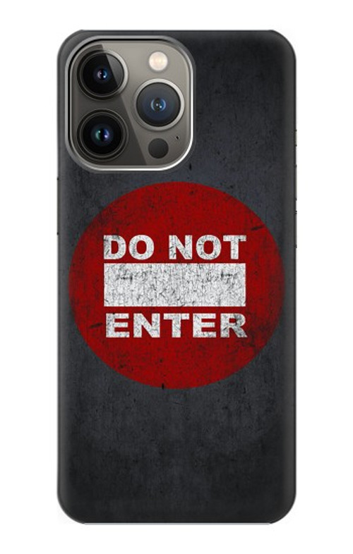 S3683 Do Not Enter Case Cover Custodia per iPhone 14 Pro Max