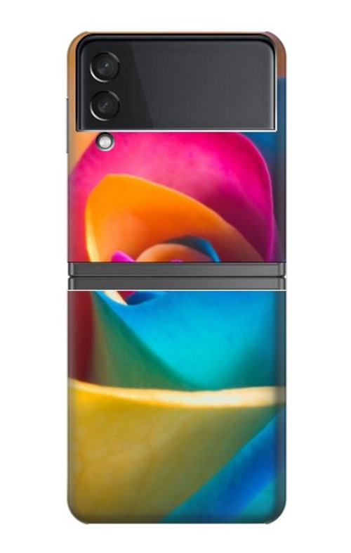 S1671 Rainbow Colorful Rose Case Cover Custodia per Samsung Galaxy Z Flip 4 S1671 Rainbow Colorful Rose Case Cover Custodia per Samsung Galaxy Z Flip 4