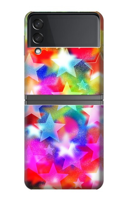 S3292 Colourful Disco Star Case Cover Custodia per Samsung Galaxy Z Flip 4 S3292 Colourful Disco Star Case Cover Custodia per Samsung Galaxy Z Flip 4