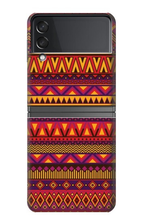 S3404 Aztecs Pattern Case Cover Custodia per Samsung Galaxy Z Flip 4 S3404 Aztecs Pattern Case Cover Custodia per Samsung Galaxy Z Flip 4