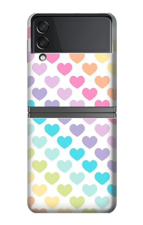 S3499 Colorful Heart Pattern Case Cover Custodia per Samsung Galaxy Z Flip 4