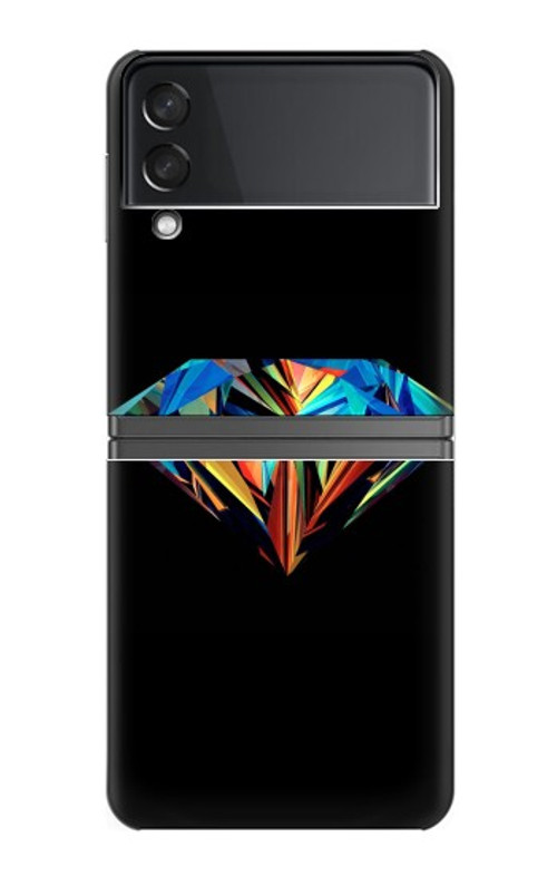 S3842 Abstract Colorful Diamond Case Cover Custodia per Samsung Galaxy Z Flip 4