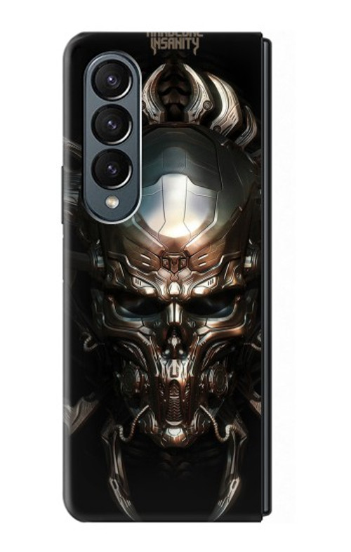 S1027 Hardcore Metal Skull Case Cover Custodia per Samsung Galaxy Z Fold 4