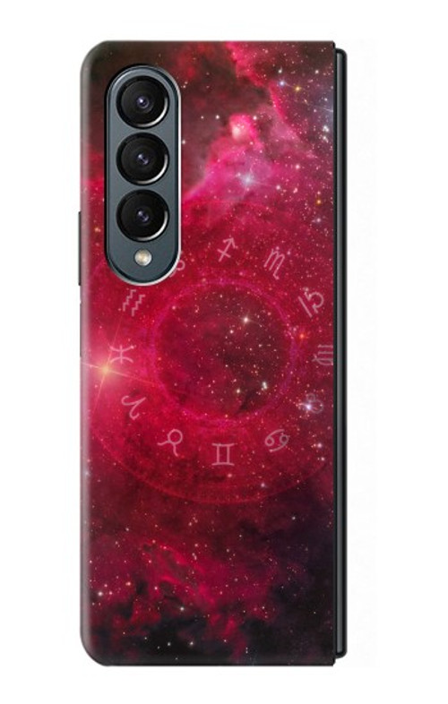 S3368 Zodiac Red Galaxy Case Cover Custodia per Samsung Galaxy Z Fold 4