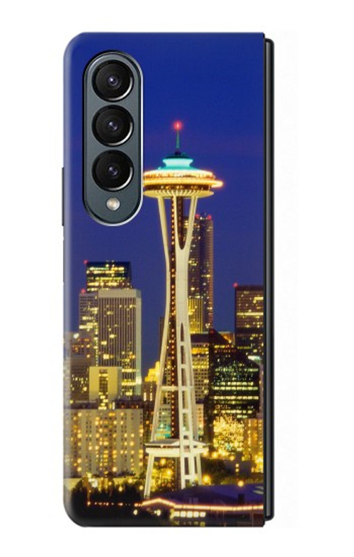 S3550 Space Needle Seattle Skyline Case Cover Custodia per Samsung Galaxy Z Fold 4