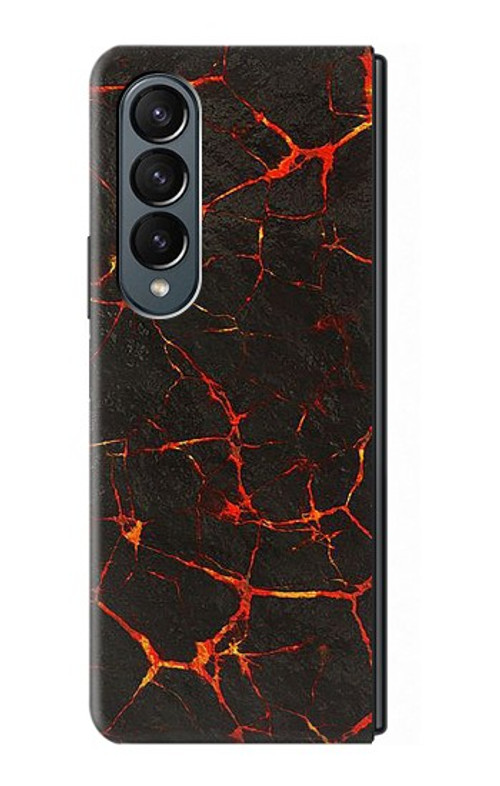S3696 Lava Magma Case Cover Custodia per Samsung Galaxy Z Fold 4 S3696 Lava Magma Case Cover Custodia per Samsung Galaxy Z Fold 4